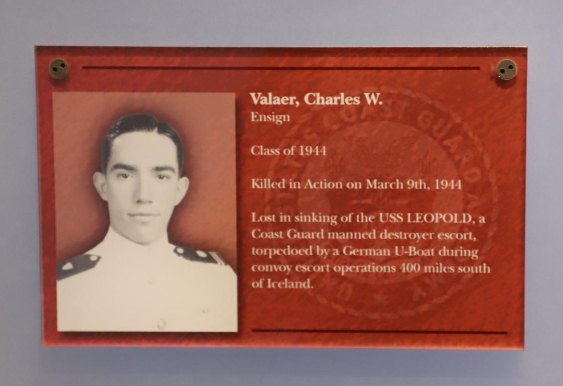 Charles Valaer Class of 1944 Casualty Coast Guard Academy