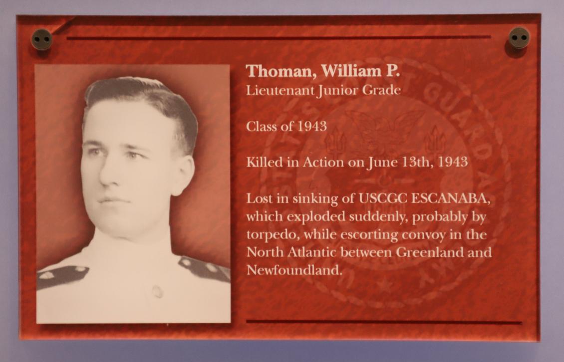 Lt William P Thoman CG Cutter Escanaba Fatality CG Academy