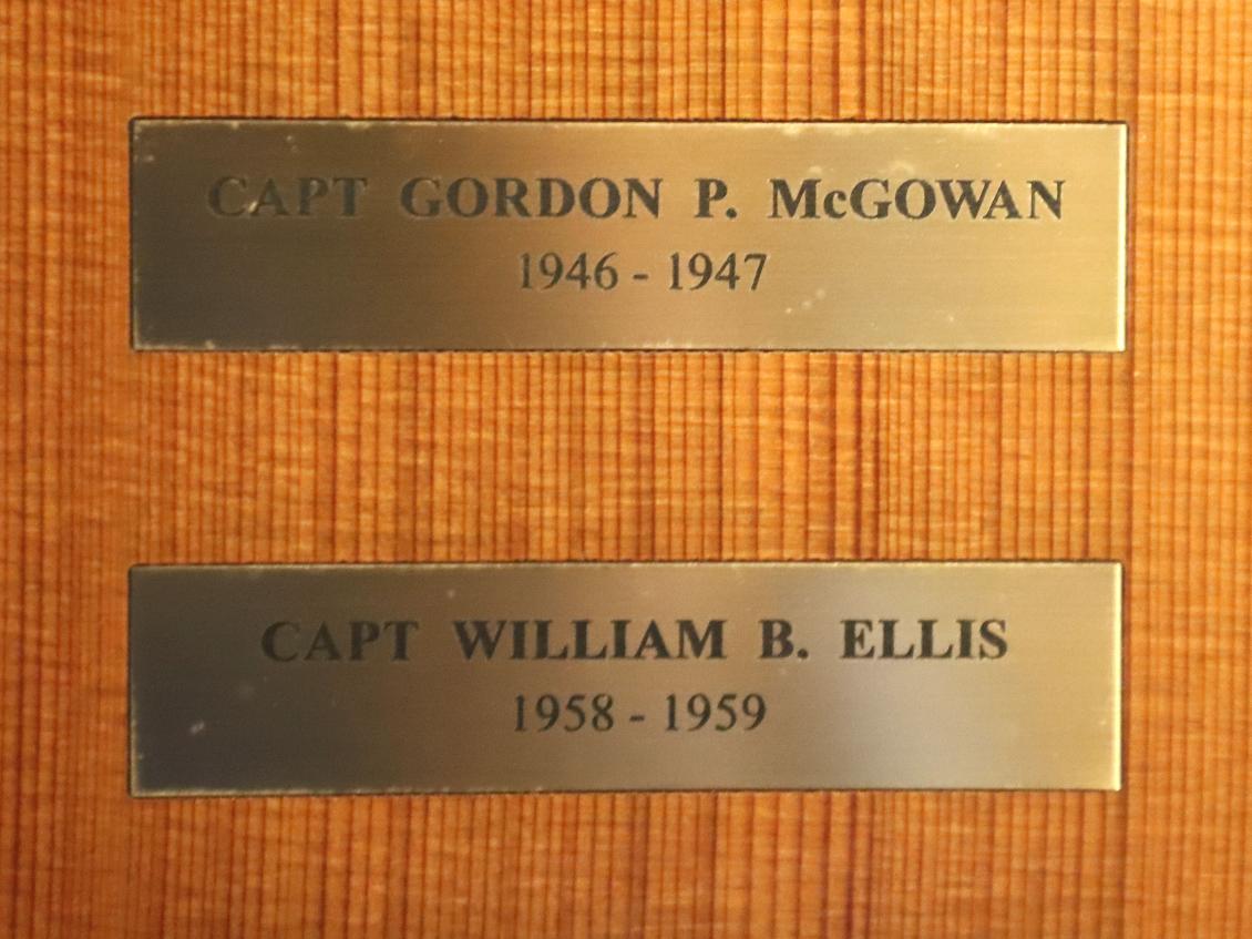 Coast Guard Eagle First Captain - Gordon P McGowan Plate