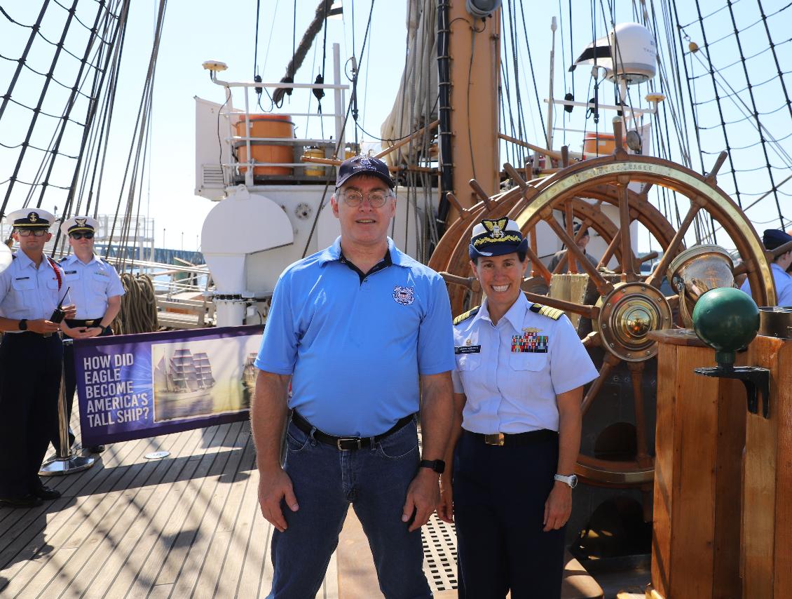 Coast Guard Cutter Eagle -Captain Jessica Rozzi-Ochs Portland Maine August 6 2023