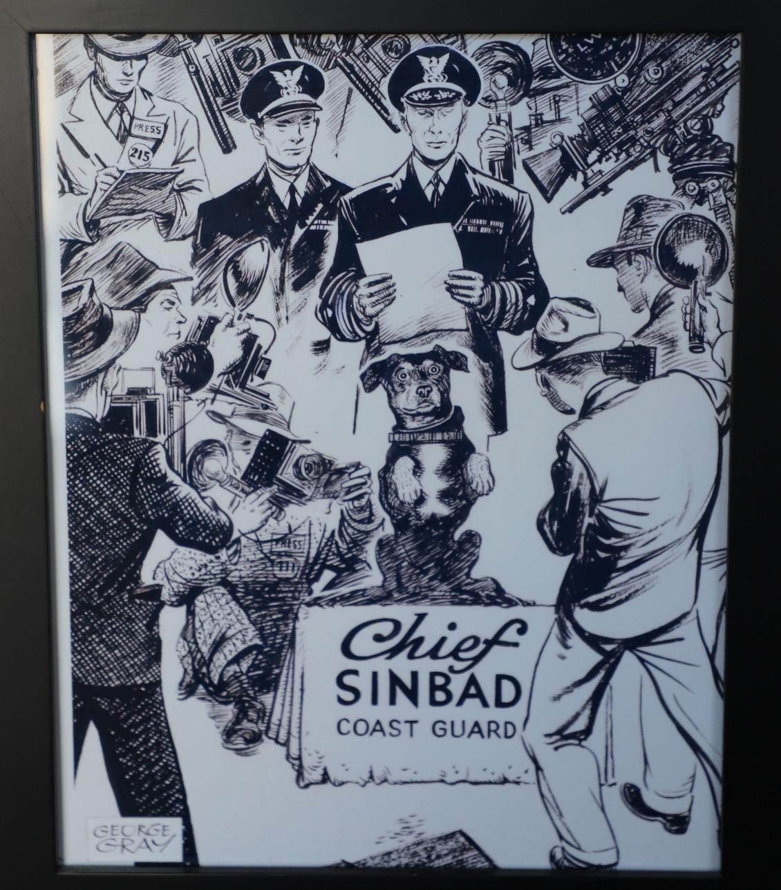 Chief Sinbad Poster - Coast GuardHeritage Museum Barnstable Mass