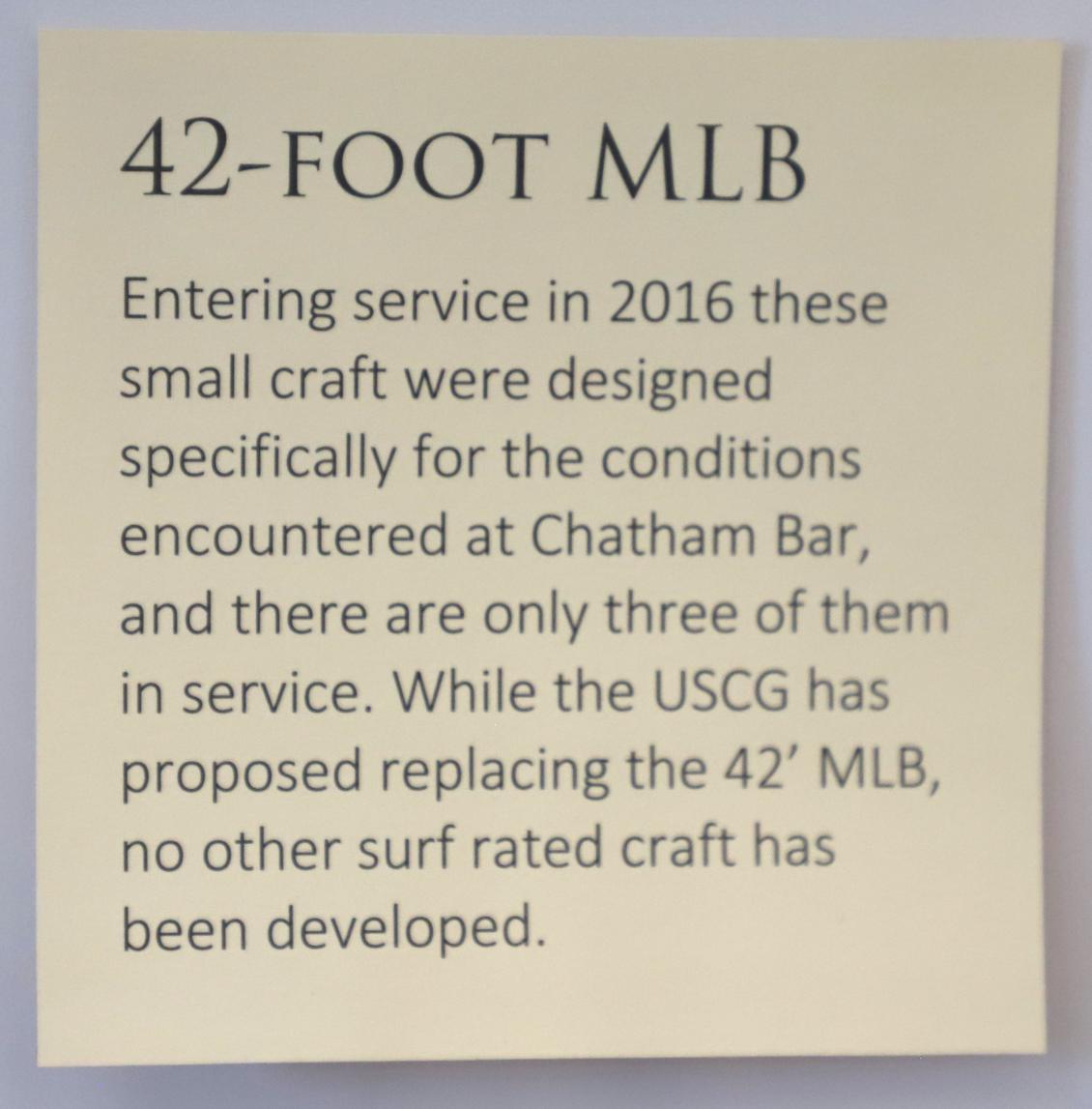 42 Foot MLB Chaham Boat - Coast Guard Heritage Museum - Barnstable Mass