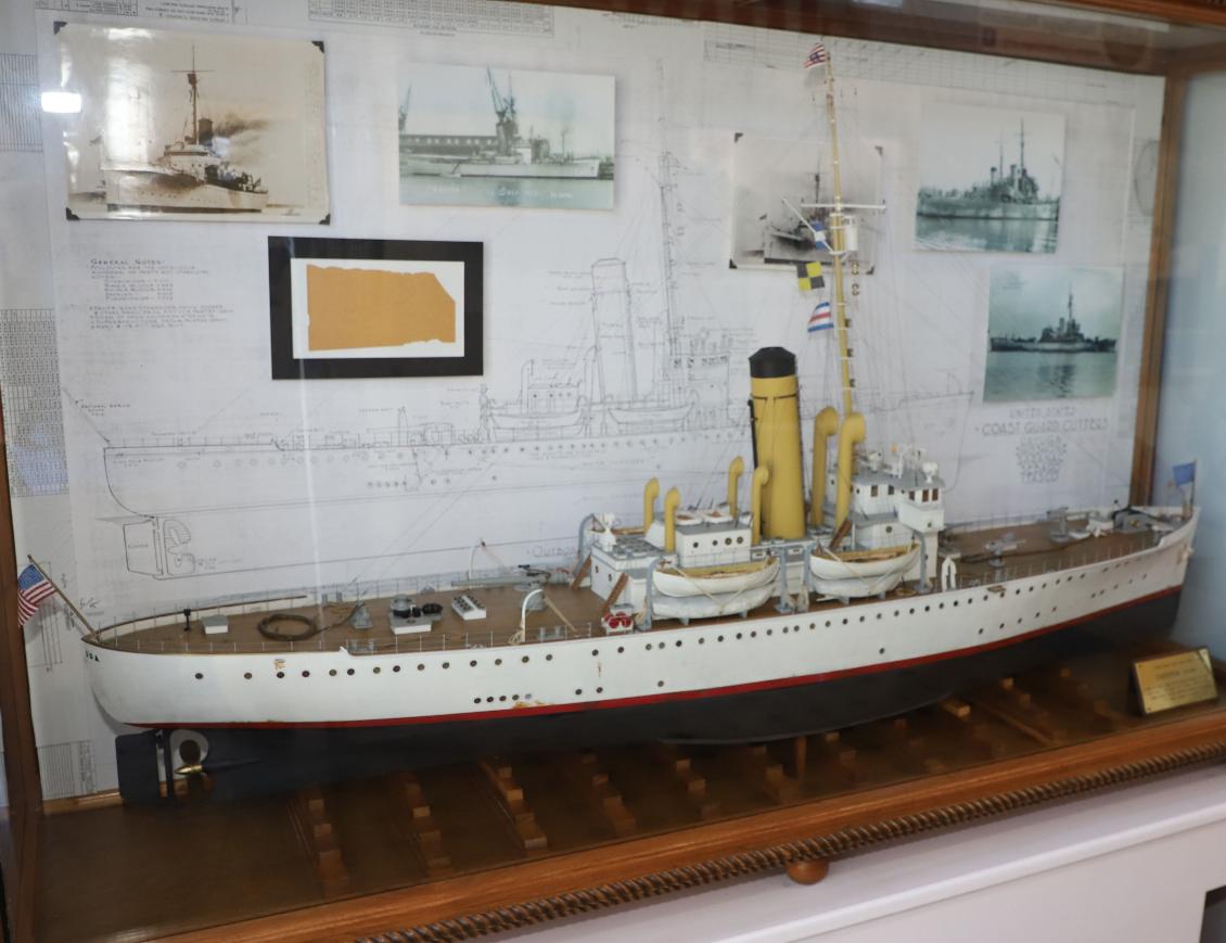 USCG Cutter Cayuga Model - Coast Guard Heritage Museum - Barnstable Massachusetts