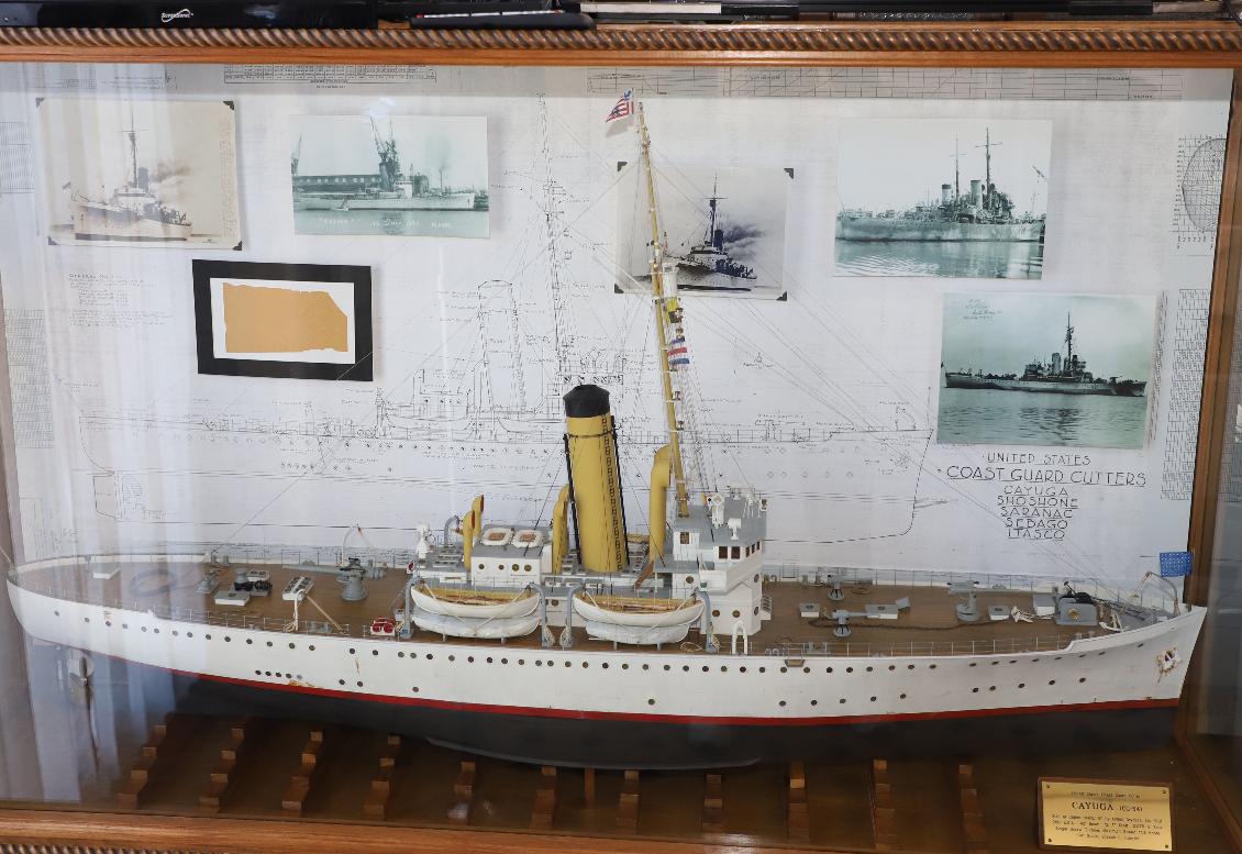 USCG Cutter Cayuga Model - Coast Guard Heritage Museum - Barnstable Massachusetts