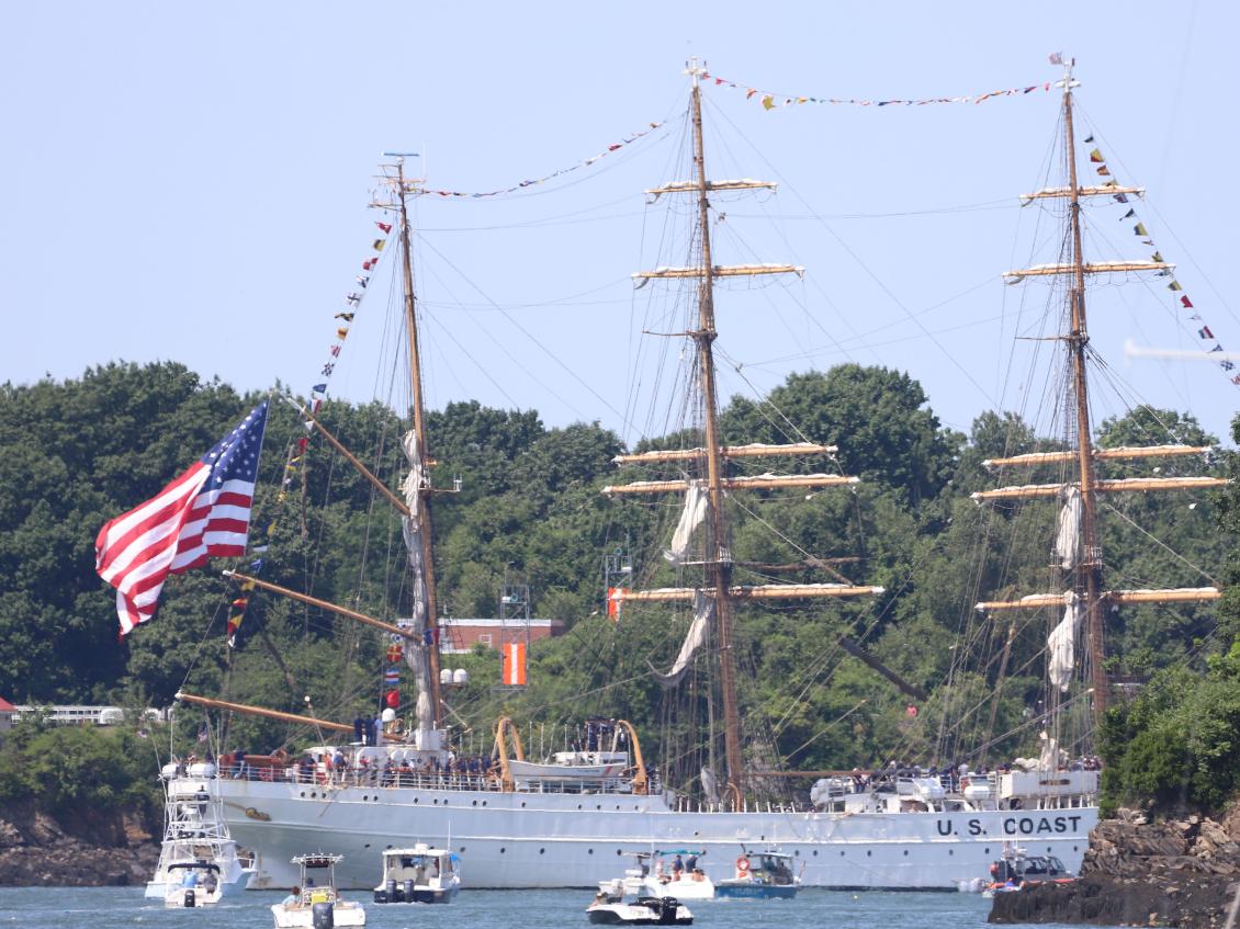 Coast Guard Cutter Barque Eagle - Sail Portsmouth New Hampshire 2024